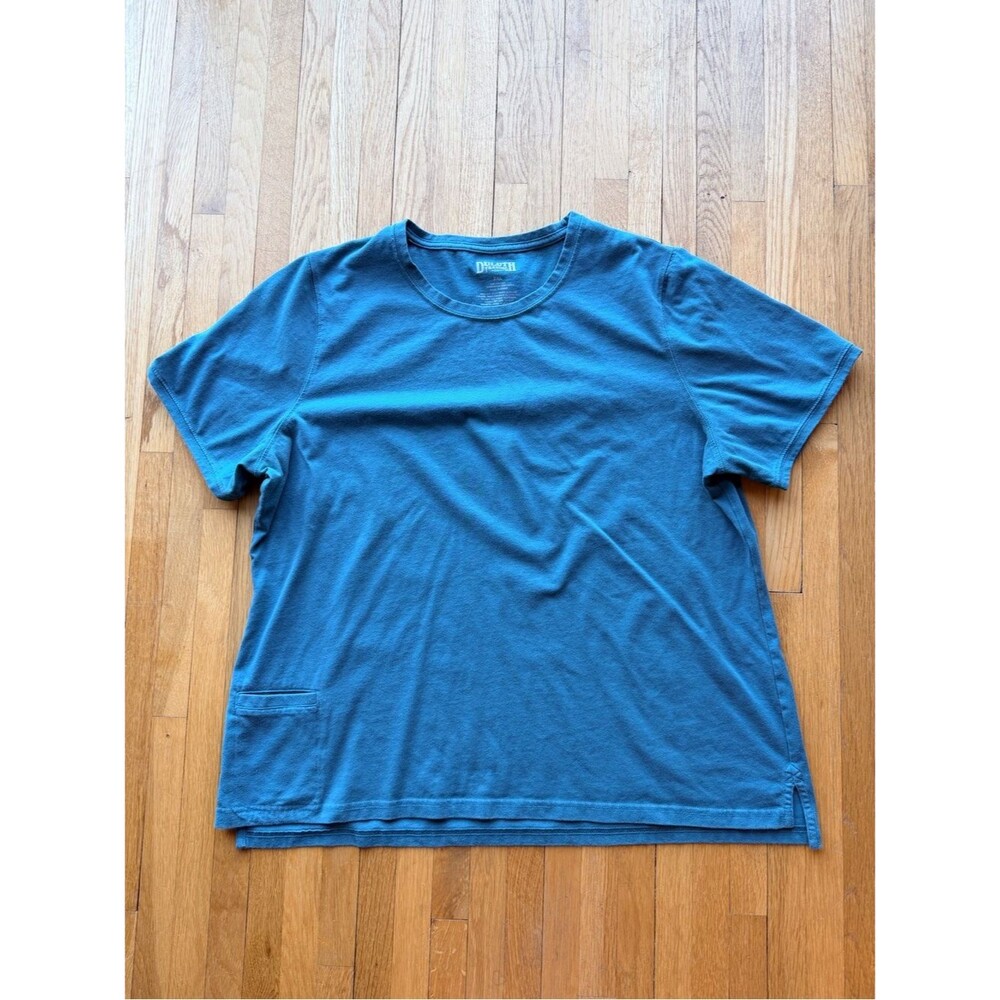 Duluth Trading Co Teal Short-Sleeve Crewneck T-Shirt